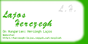 lajos herczegh business card
